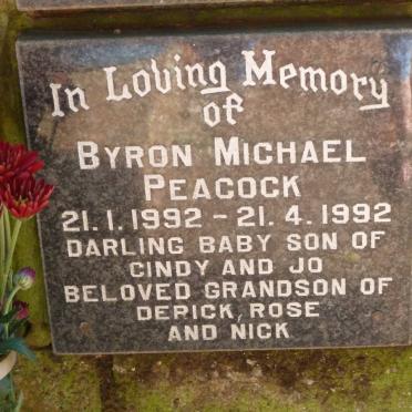 PEACOCK Byron Michael 1992-1992