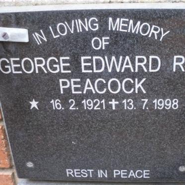 PEACOCK George Edward Roy 1921-1998