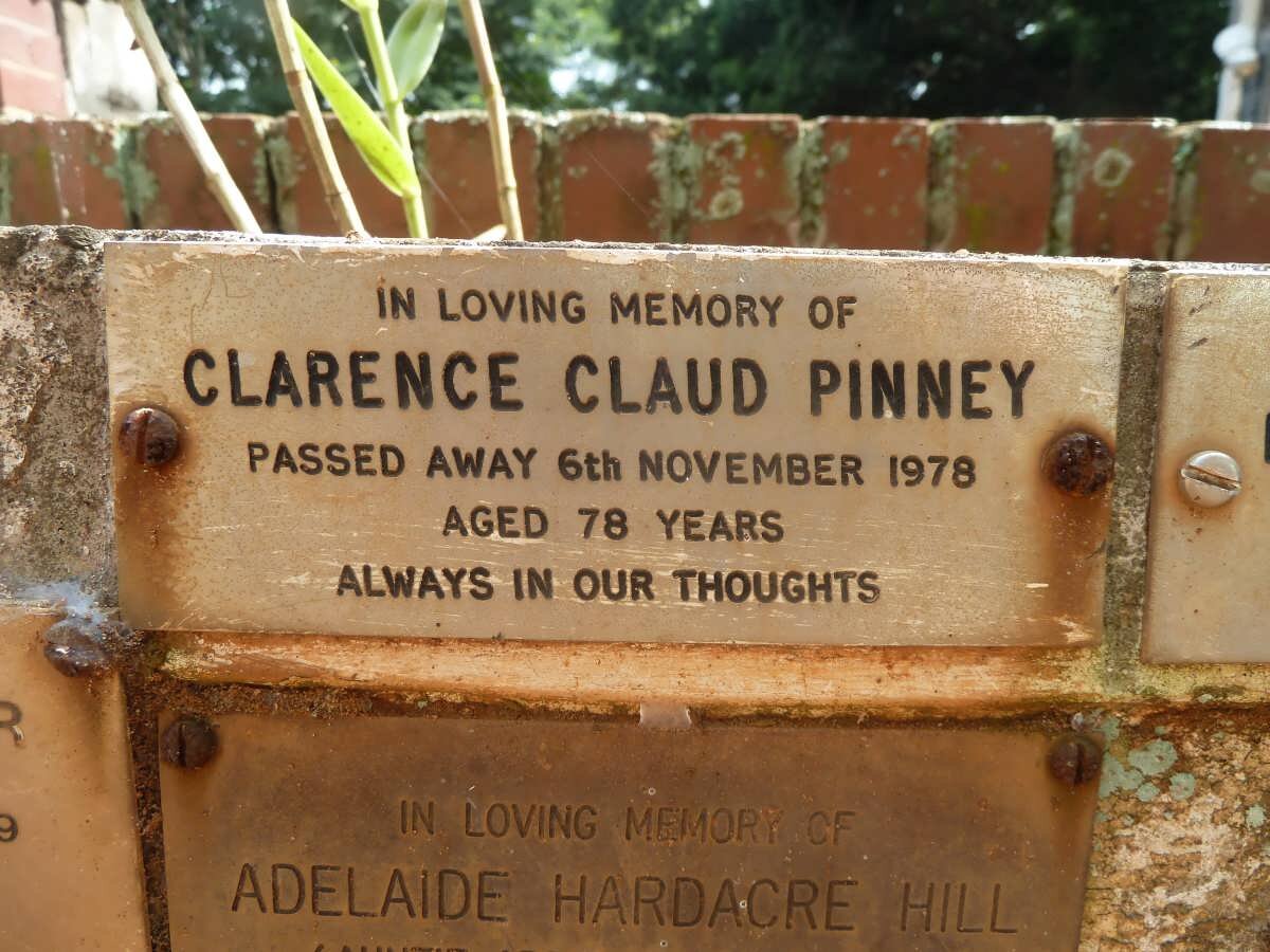 PINNEY Clarence Claud -1978