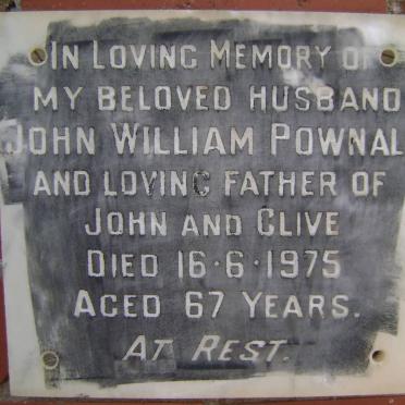 POWNALL John William -1975