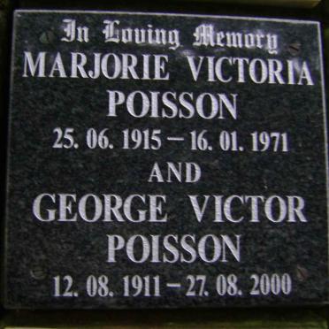 POISSON George Victor 1911-2000 &amp; Marjorie Victoria 1915-1971