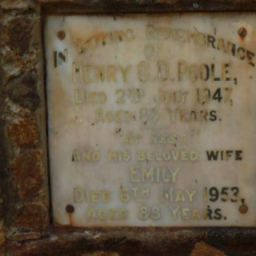 POOLE Henry G.D. -1947 &amp; Emily -1953