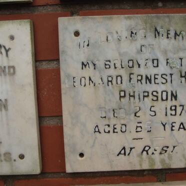 PHIPSON Leonard Ernest Howard -1974