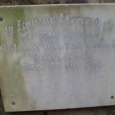 RAWLINSON William Walter Emblen -1961