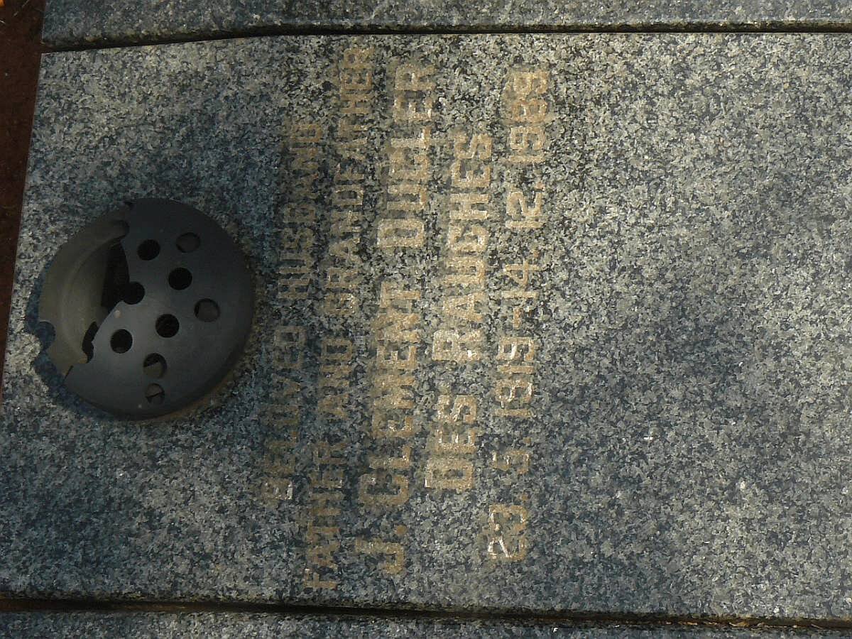 RAUCHES J. Clement, Dugler Des 1919-1989