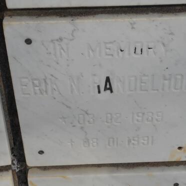 RANDELHOFF Erik N. 1939-1991