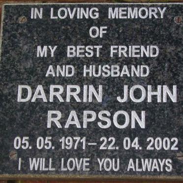 RAPSON Darrin John 1971-2002