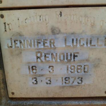 RENOUF Jennifer Lucille 1960-1973