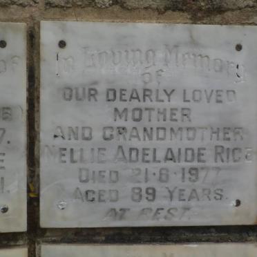 RICE Nellie Adelaide -1977