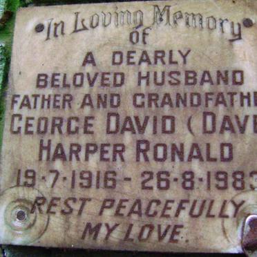 RONALD George David Harper 1916-1983