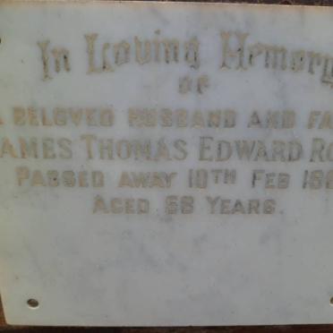 ROCKE James Thomas Edward -1969