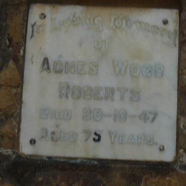 ROBERTS Agnes Wood -1947