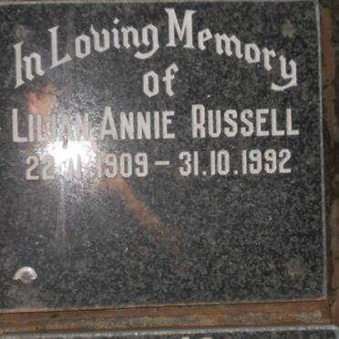 RUSSELL Lilian Annie 1909-1992