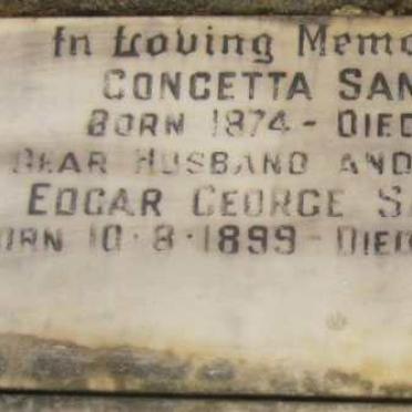 SANDLER Concetta 1874-1958 :: SANDLER Edgar George 1899-1973