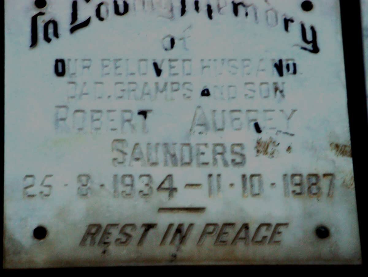 SAUNDERS Robert Aubrey 1934-1987