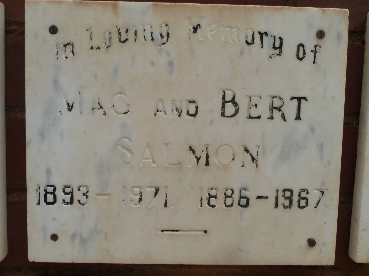 SALMON Bert 1886-1967 &amp; Mag 1893-1971