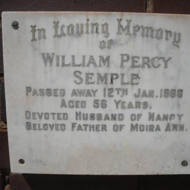 SEMPLE William Percy -1966