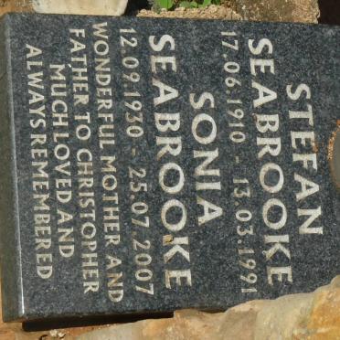 SEABROOKE Stefan 1910-1991 &amp; Sonia 1930-2007