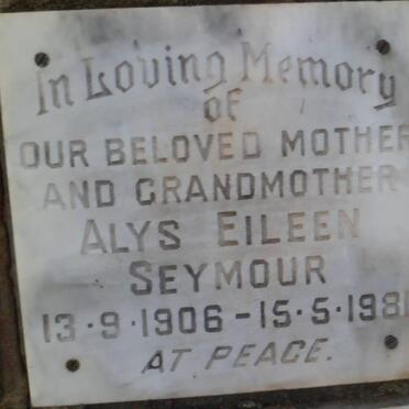 SEYMOUR Alys Eileen 1906-1981