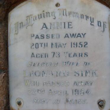 SINK Leonard -1954 &amp; Annie -1952