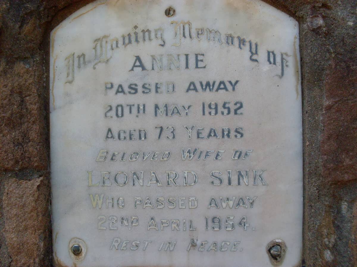 SINK Leonard -1954 &amp; Annie -1952