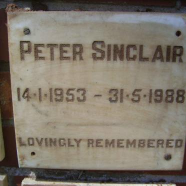 SINCLAIR Peter 1953-1988