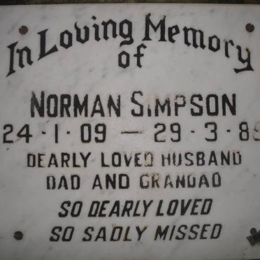 SIMPSON Norman 1909-1985
