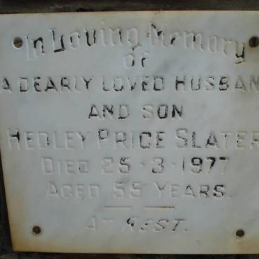 SLATER Hedley Price -1977