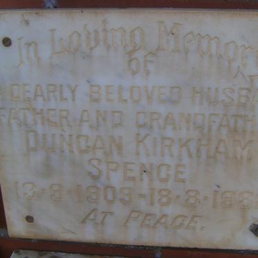 SPENCE Duncan Kirkham 1909-1982