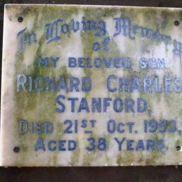 STANFORD Richard Charles -1953