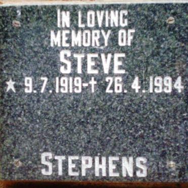 STEPHENS Steve 1919-1994
