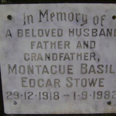 STOWE Montague Basil Edgar 1918-1982