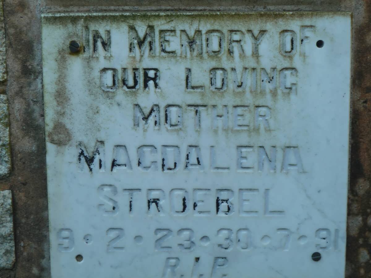 STROEBEL Magdalena 1923-1991