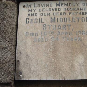 STUART Cecil Middleton -1968