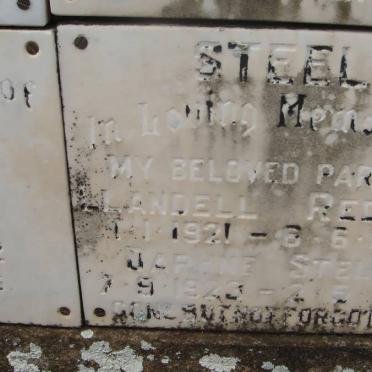 STEEL Llandell Redvers 1921-1972 &amp; Daphne Stella 1923-1973