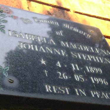 STEPHEN Isabella Magdelena Johanne 1899-1996