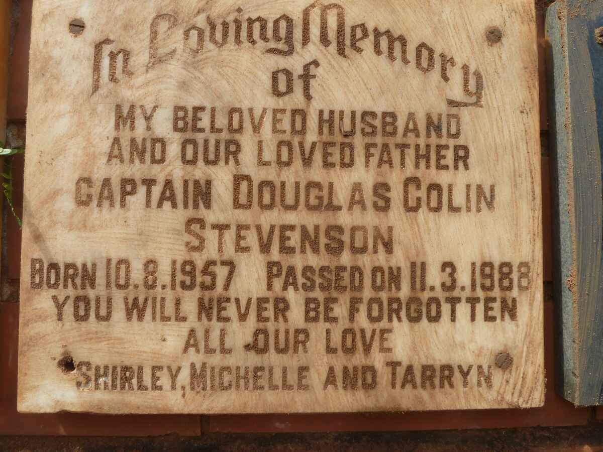 STEVENSON Douglas Colin 1957-1988