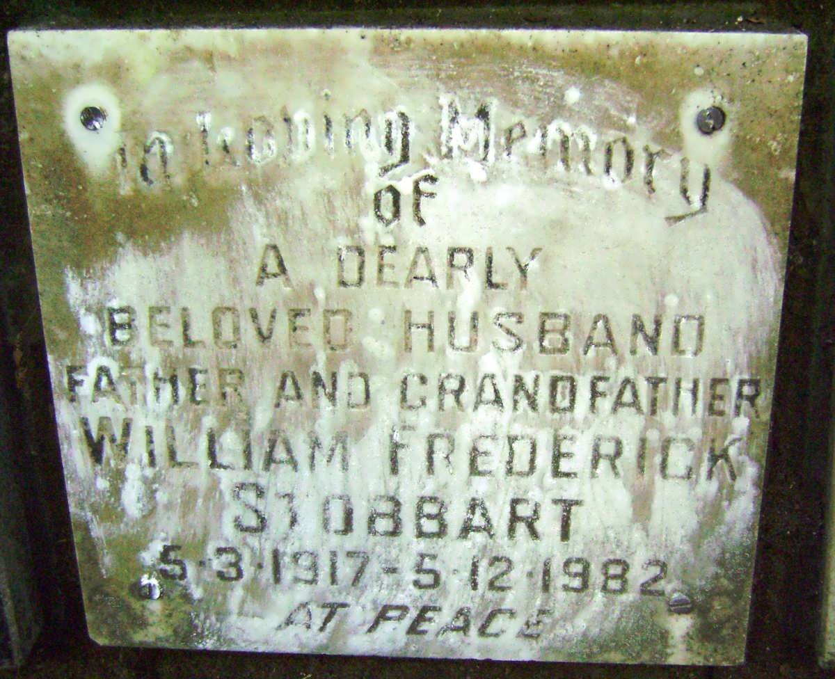 STOBBART William Frederick 1917-1982