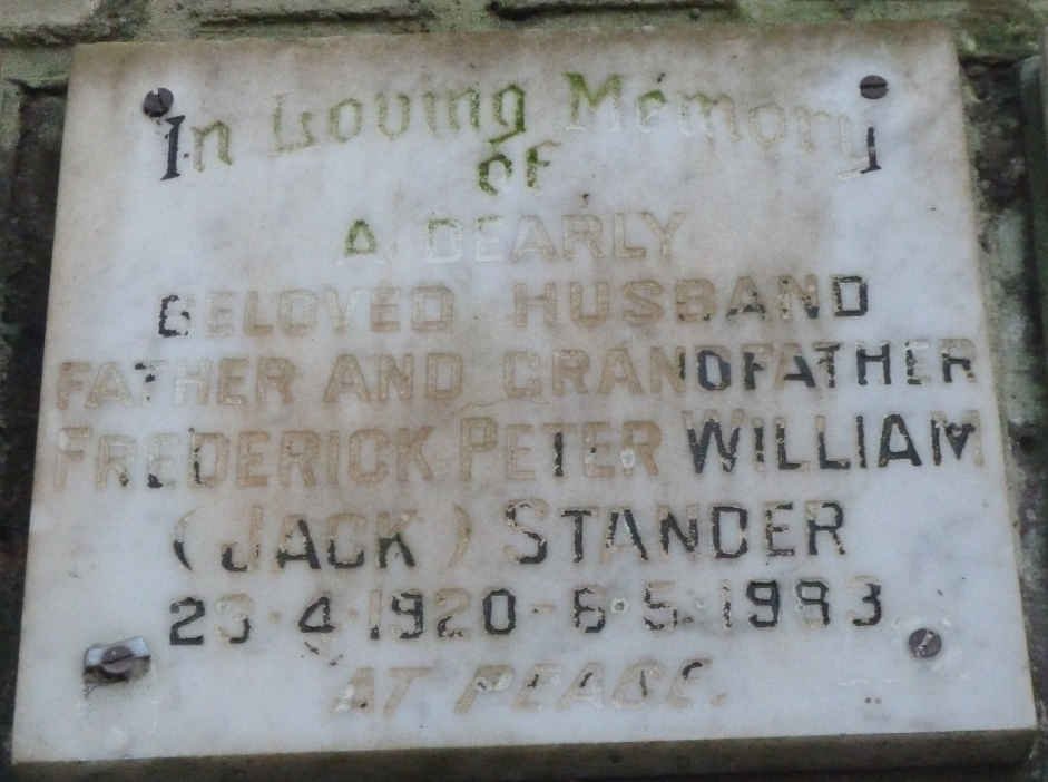 STANDER Frederick Peter William 1920-1983