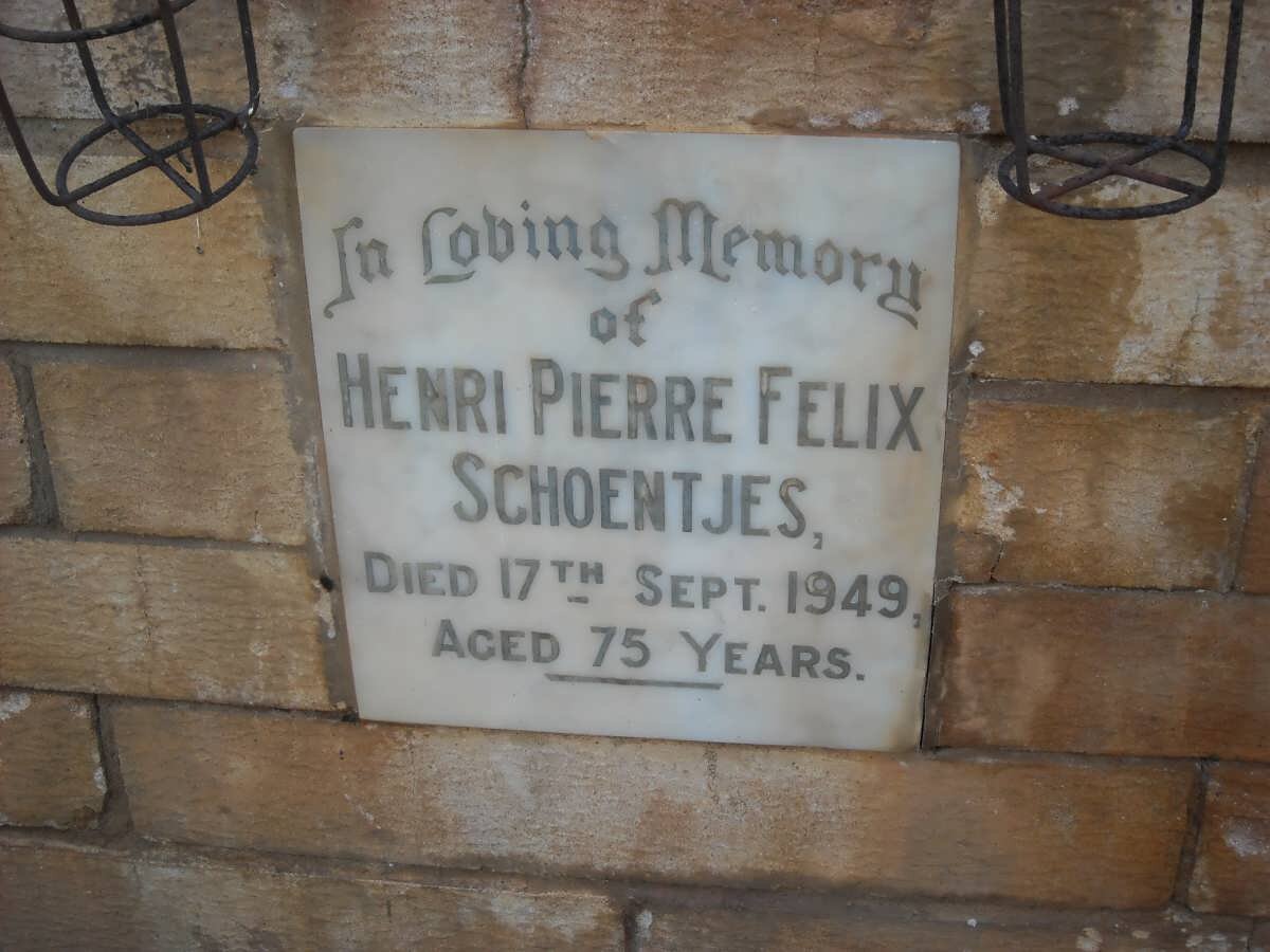 SCHOENTJES Henri Pierre Felix -1949