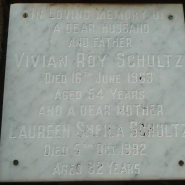 SCHULTZ Vivian Roy -1963 &amp; Laureen Sheila -1992