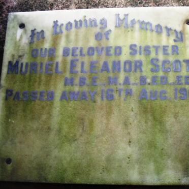 SCOTT Muriel Eleanor -1963