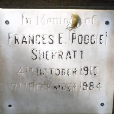 SHERRATT Frances E. 1910-1984