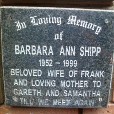 SHIPP Barbara Ann 1952-1999