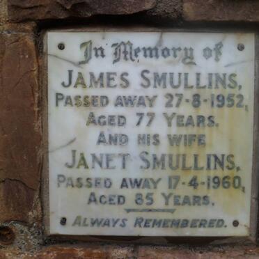 SMULLINS James -1952 &amp; Janet -1960