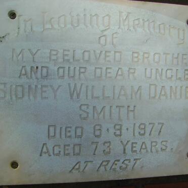 SMITH Sidney William Daniel -1977