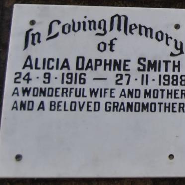 SMITH Alicia Daphne 1916-1988
