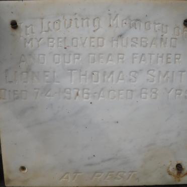 SMITH Lionel Thomas -1976