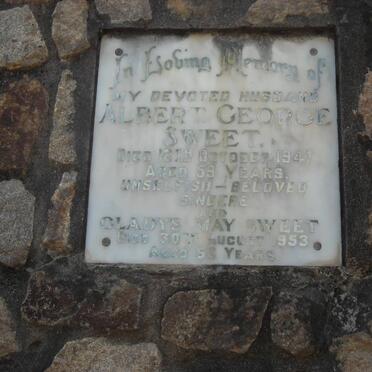 SWEET Albert George -1947 &amp; Gladys May -1953