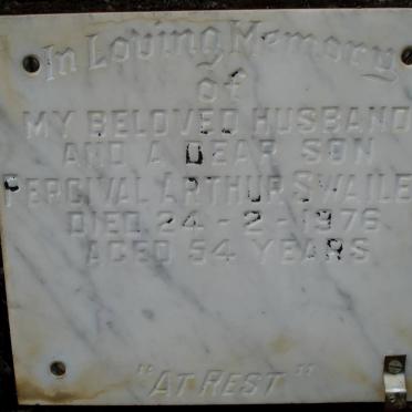 SWAILES Percival Arthur -1976